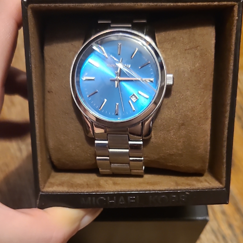 Blue Face MK Watch